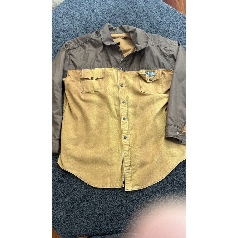 Dan's Briar Proof Brown Hunting Gear Nylon Hunting Jacket Mens Size 3XL VTG USA